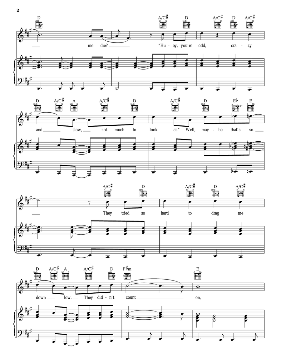 Radio Radio Guitar scores gallery preview page 2