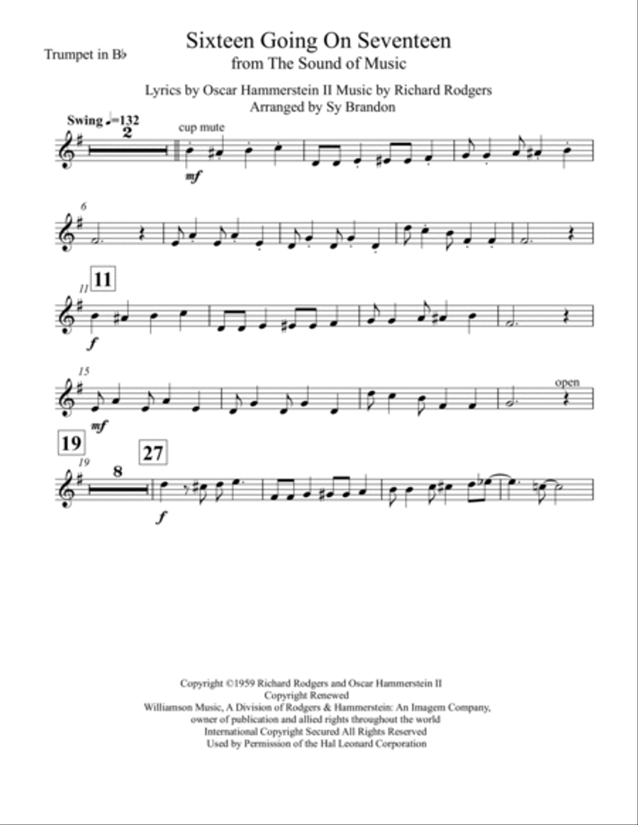 Sixteen Going On Seventeen School and Community scores gallery preview page 5