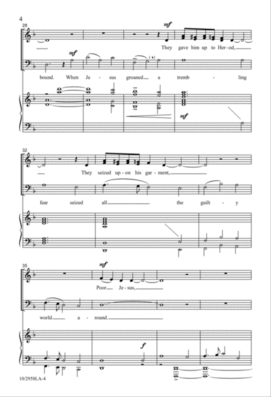 When Jesus Wept 4-Part scores gallery preview page 3