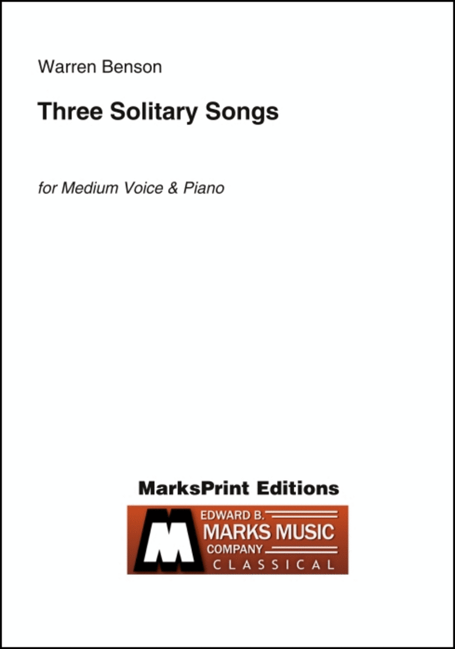 Three Solitary Songs Choir scores gallery preview page 1