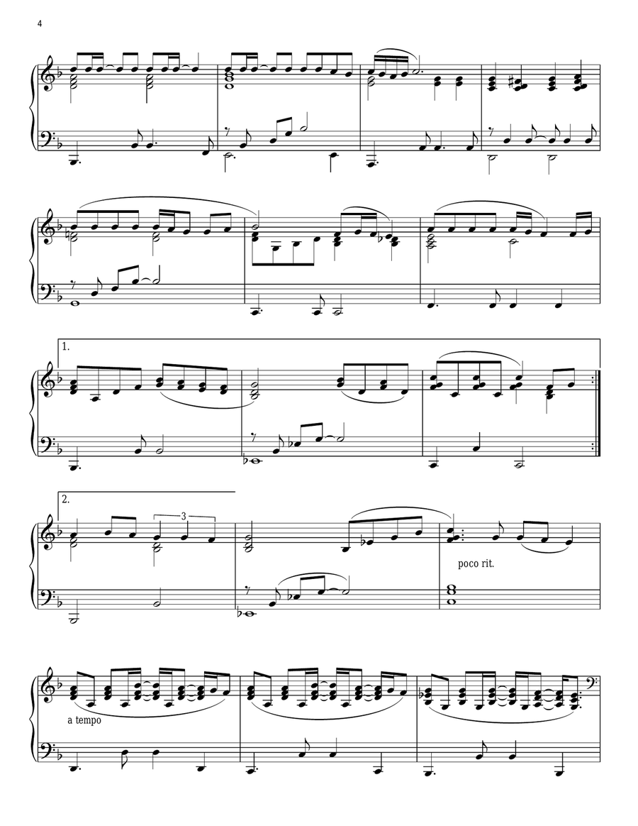 MacArthur Park Piano Solo scores gallery preview page 4