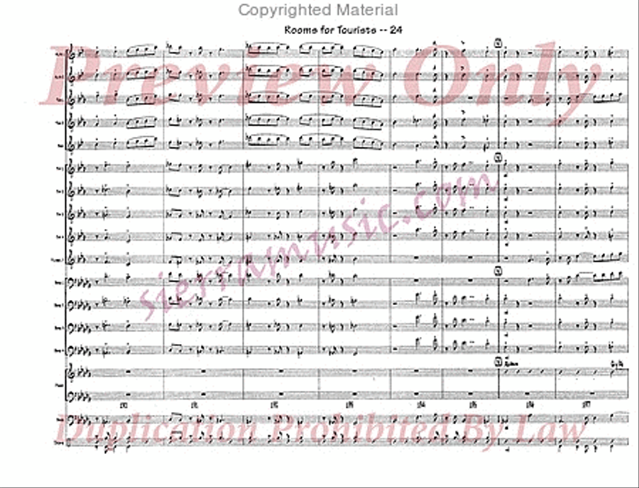 Rooms For Tourists Jazz Ensemble scores gallery preview page 25