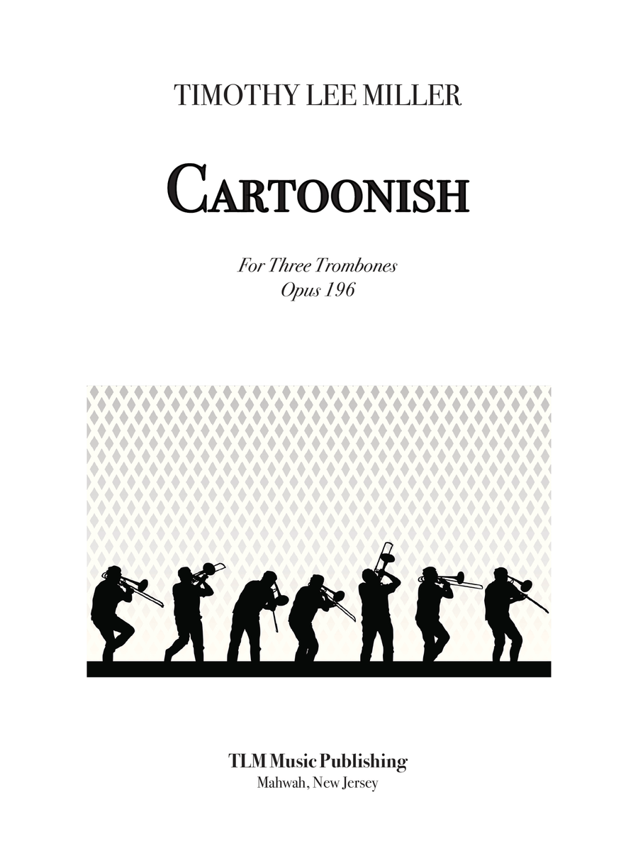 Book cover for Cartoonish: Music for Trombone Trio