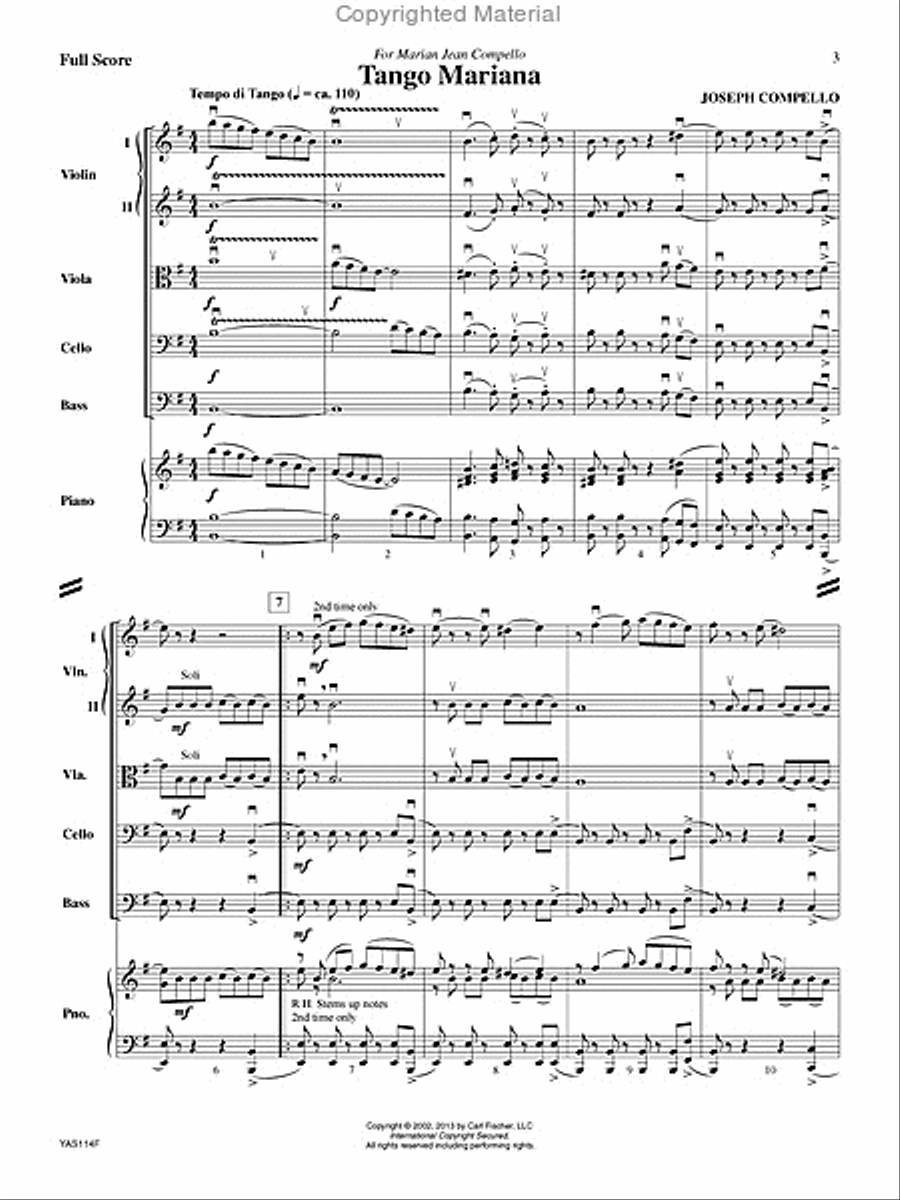 Tango Mariana String Orchestra scores gallery preview page 2