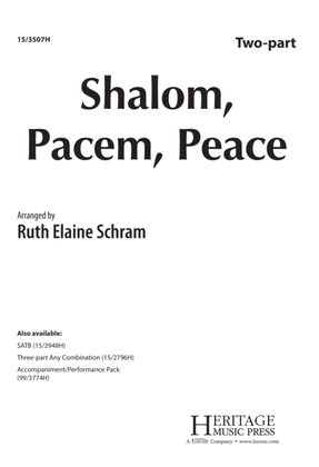 Book cover for Shalom, Pacem, Peace