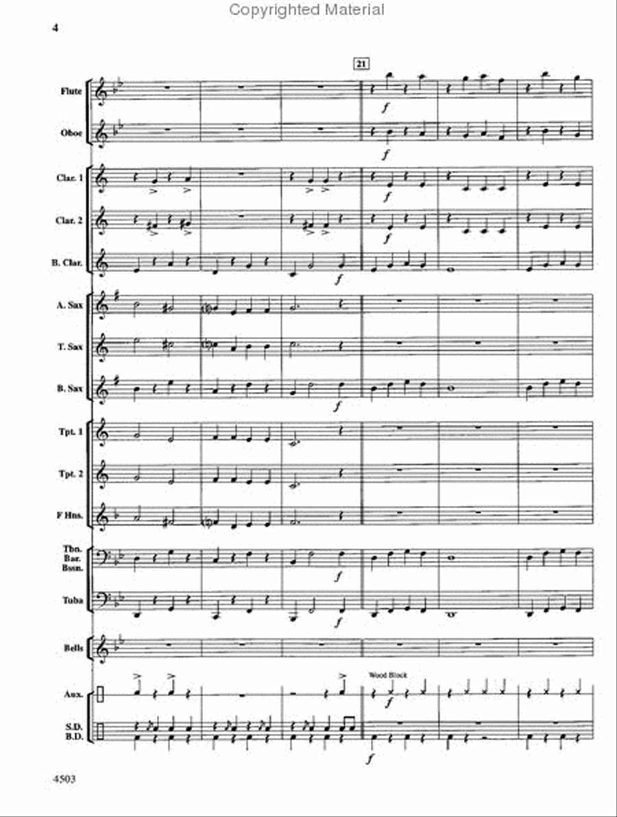 Antique Car Parade Concert Band scores gallery preview page 5