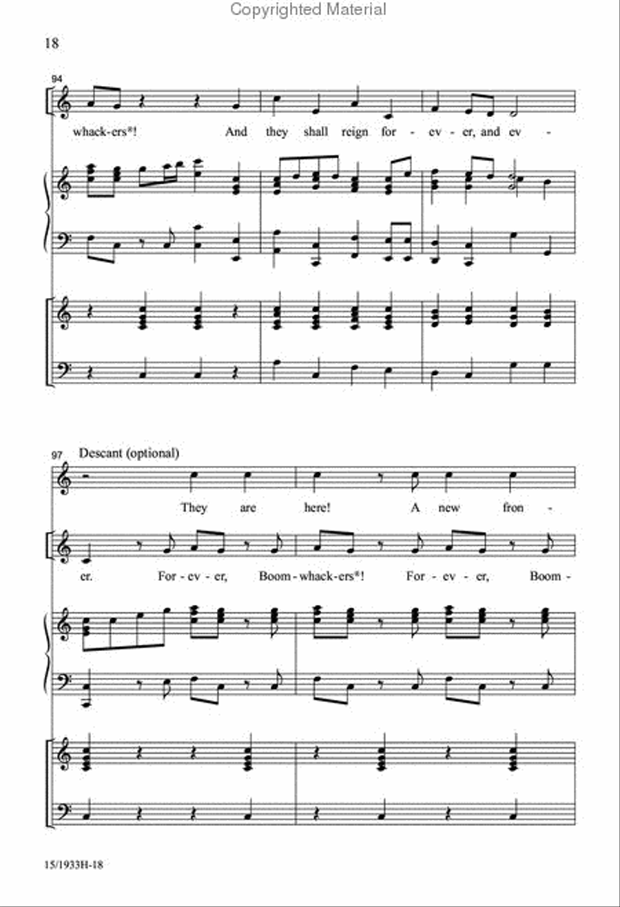Classical Boomwhackers Unison Choir scores gallery preview page 18