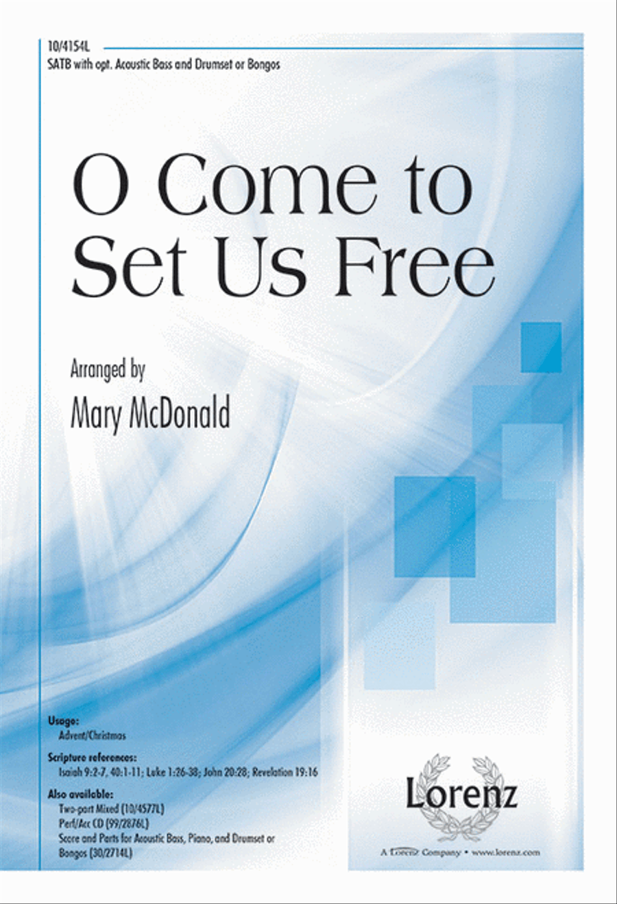 O Come to Set Us Free 4-Part scores gallery preview page 1
