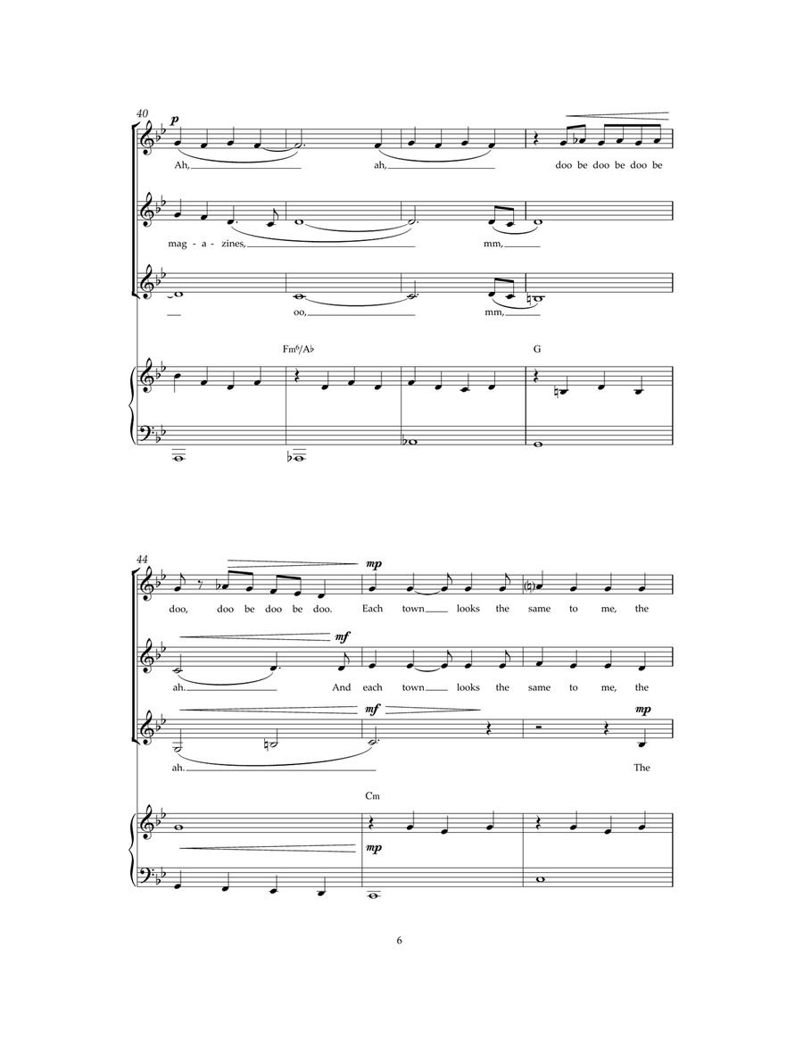 Homeward Bound Homeward Bound Choir scores gallery preview page 6