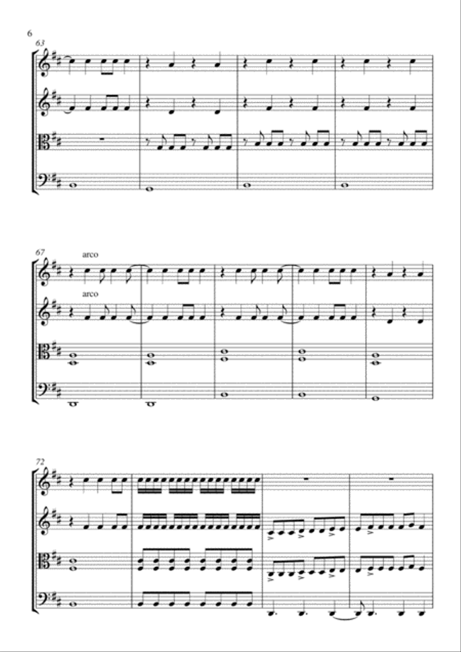 Everlong String Quartet scores gallery preview page 6