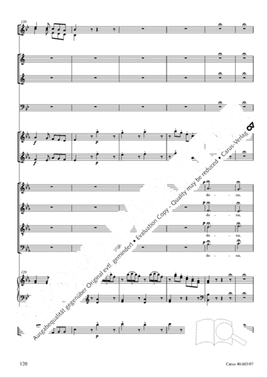 Grosse Orgelsolomesse in Es 4-Part scores gallery preview page 133