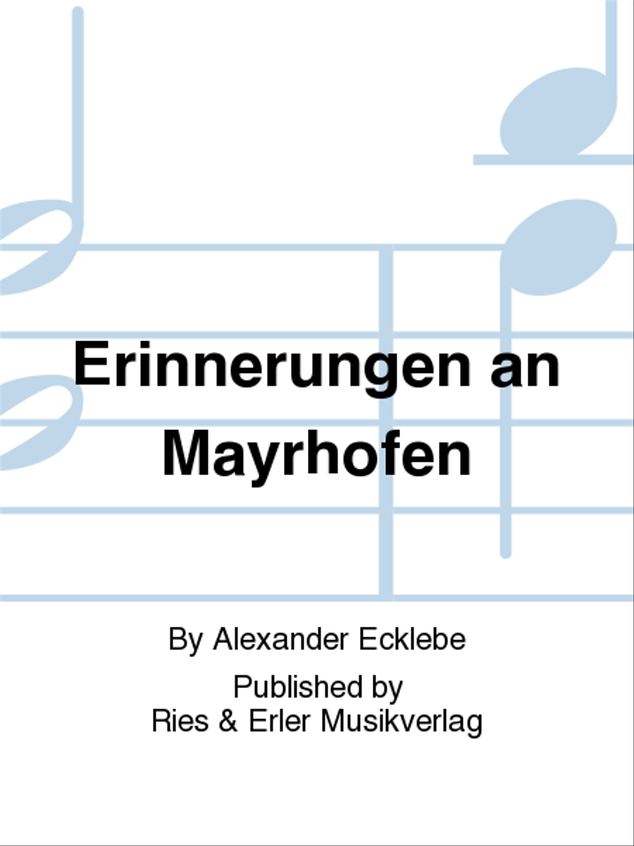Erinnerungen an Mayrhofen Chamber Orchestra scores gallery preview page 1