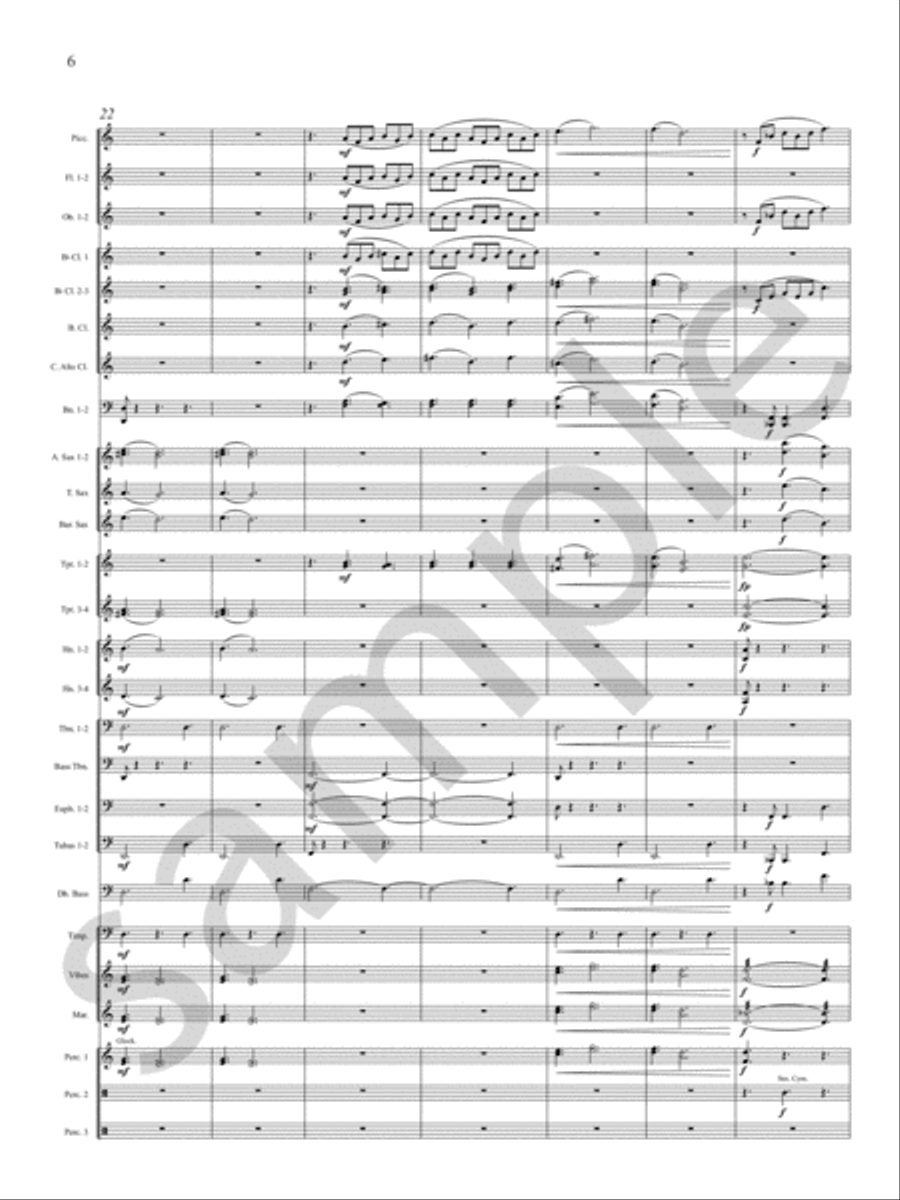 Visions (4. From Celestial Dancers) Concert Band scores gallery preview page 7