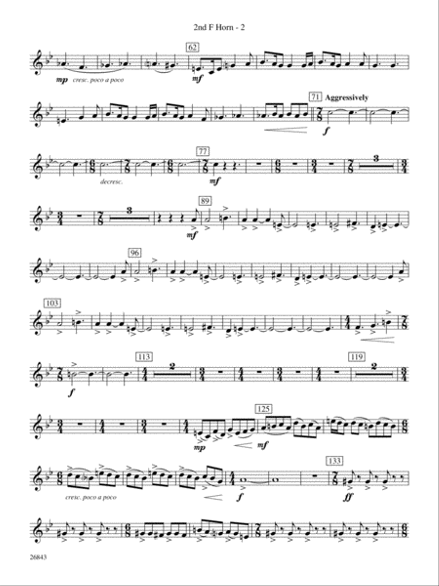 Nalukataq: 2nd F Horn Nalukataq: 2nd F Horn Concert Band scores gallery preview page 2