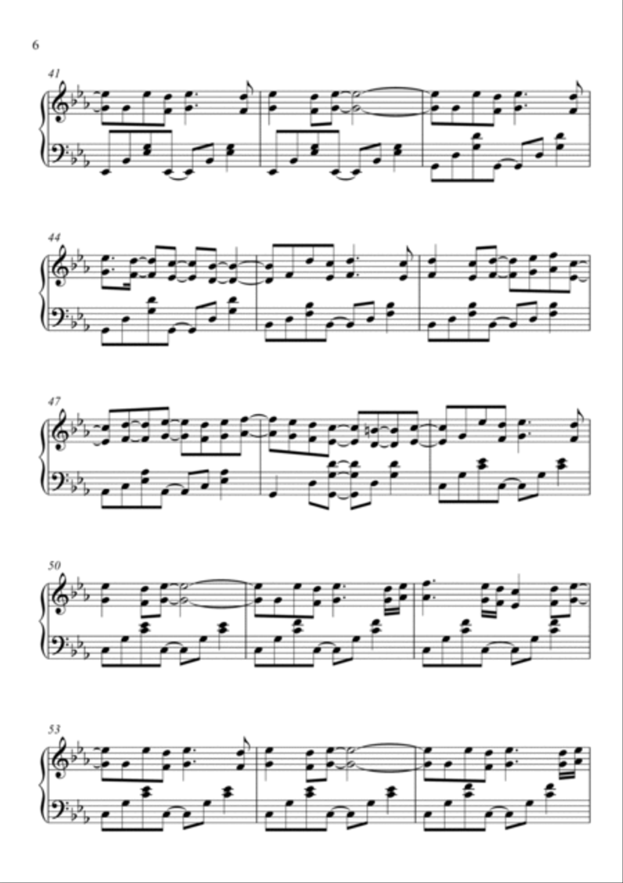 Desert Rose Desert Rose Piano Solo scores gallery preview page 6