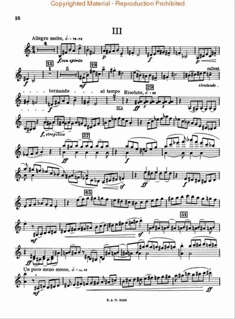 Violin Concerto No. 2 Orchestra scores gallery preview page 4