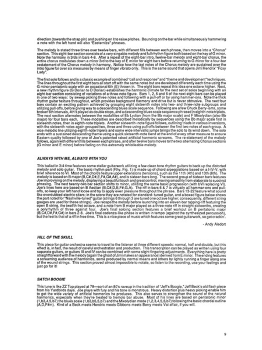Joe Satriani – Surfing with the Alien Electric Guitar scores gallery preview page 10