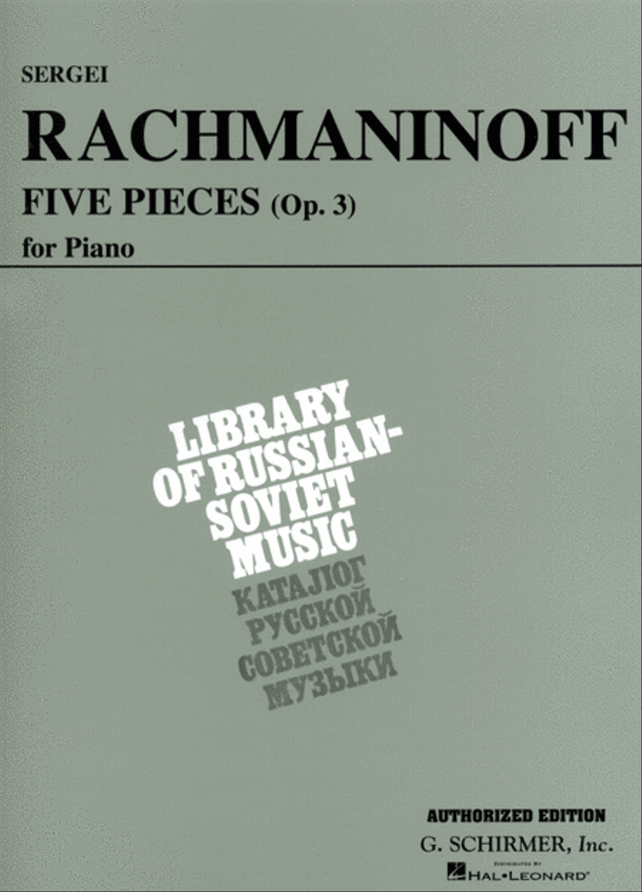 5 Pieces, Op. 3 (VAAP Edition) Piano Solo scores gallery preview page 1