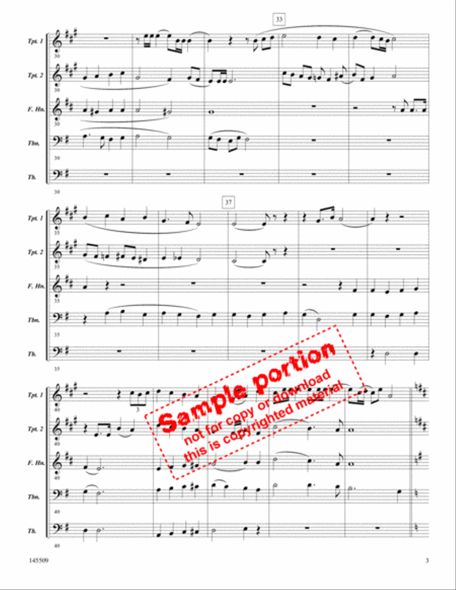 Christmas For Brass Brass Quintet scores gallery preview page 3
