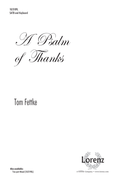 A Psalm of Thanks