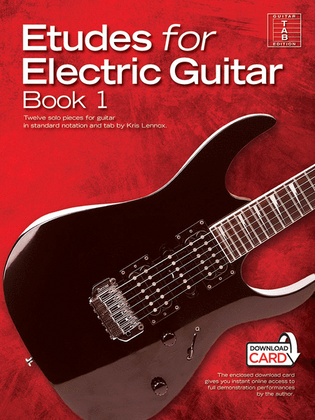 Book cover for Etudes for Electric Guitar - Book 1
