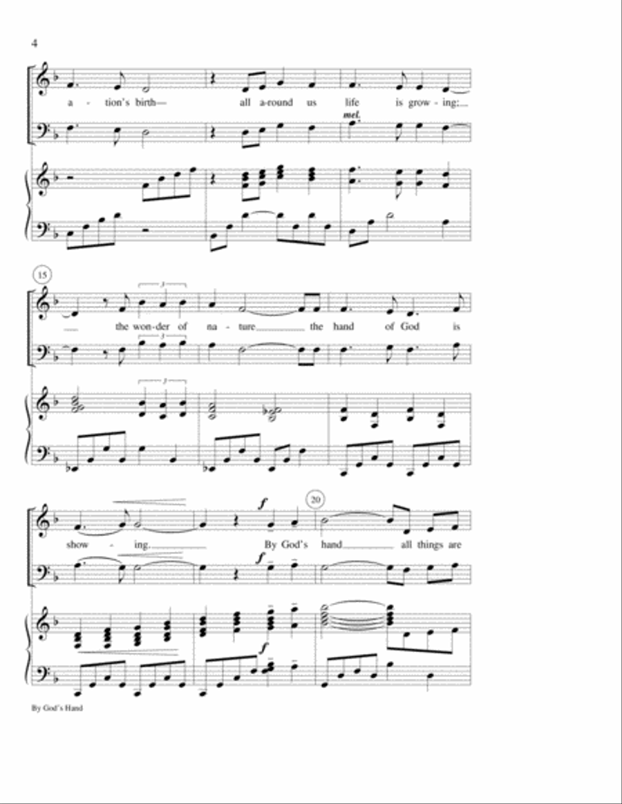 By God's Hand 2-Part scores gallery preview page 3
