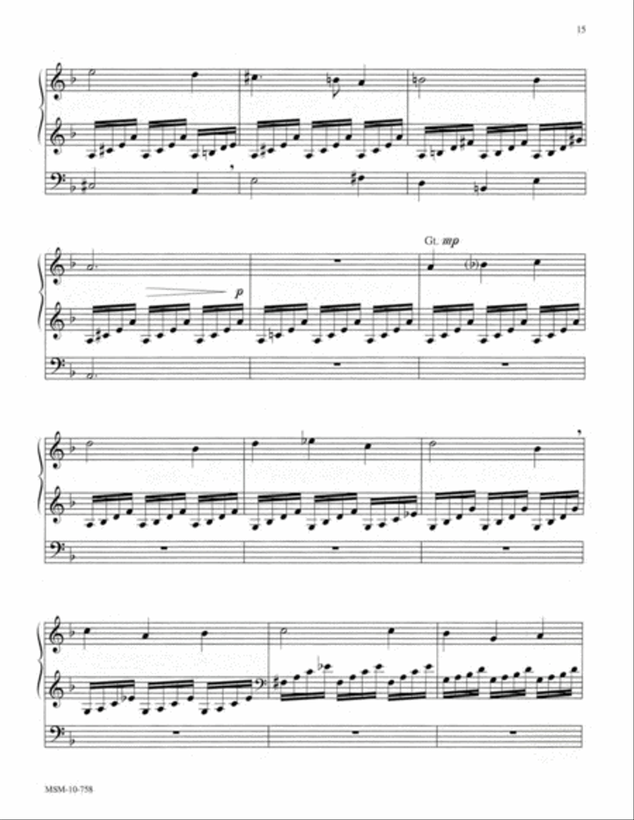Three Hymns of Praise, Set 3 Organ scores gallery preview page 7