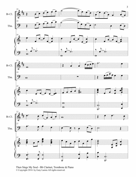 Trios for 3 GREAT HYMNS (Bb Clarinet & Trombone with Piano and Parts) image number null