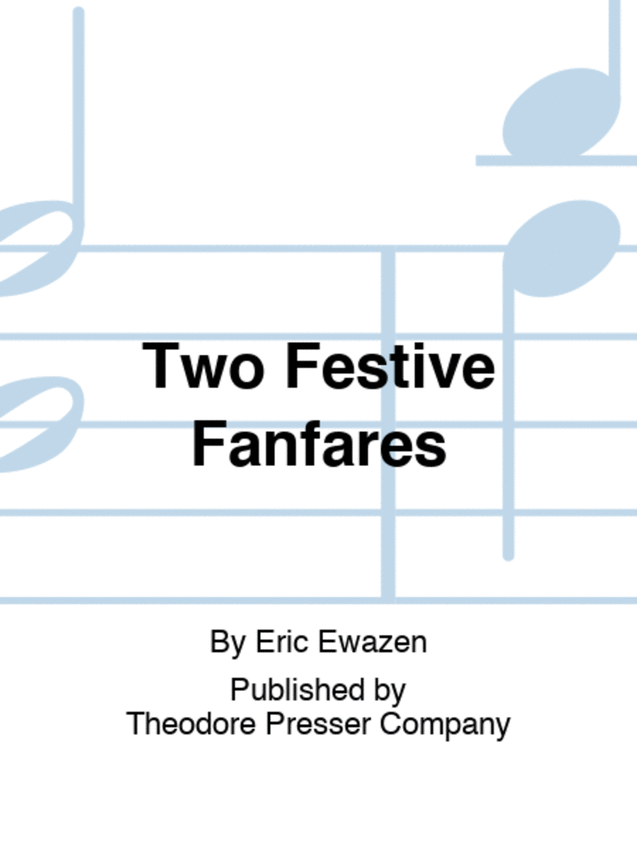 Two Festive Fanfares Saxophone Quartet scores gallery preview page 1