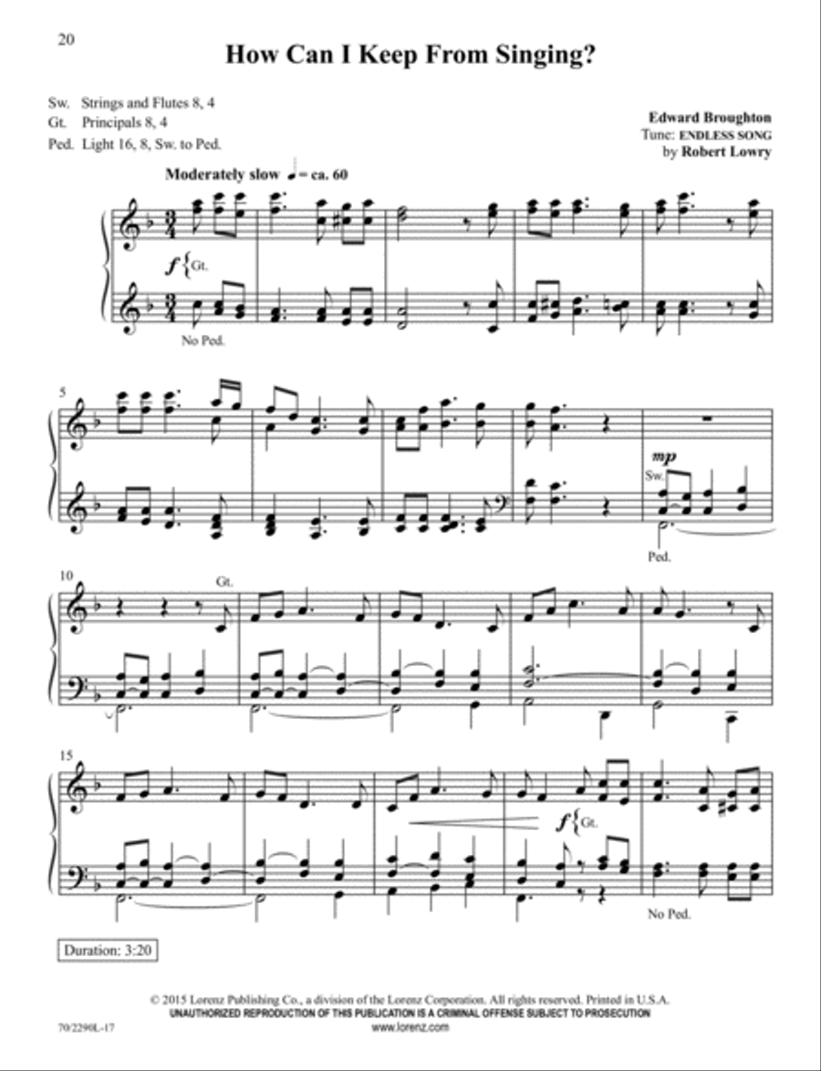 Easy Hymns for Organ Organ Solo scores gallery preview page 8
