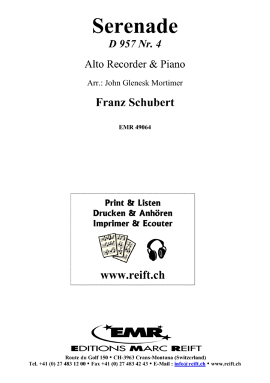 Serenade Alto Recorder scores gallery preview page 1