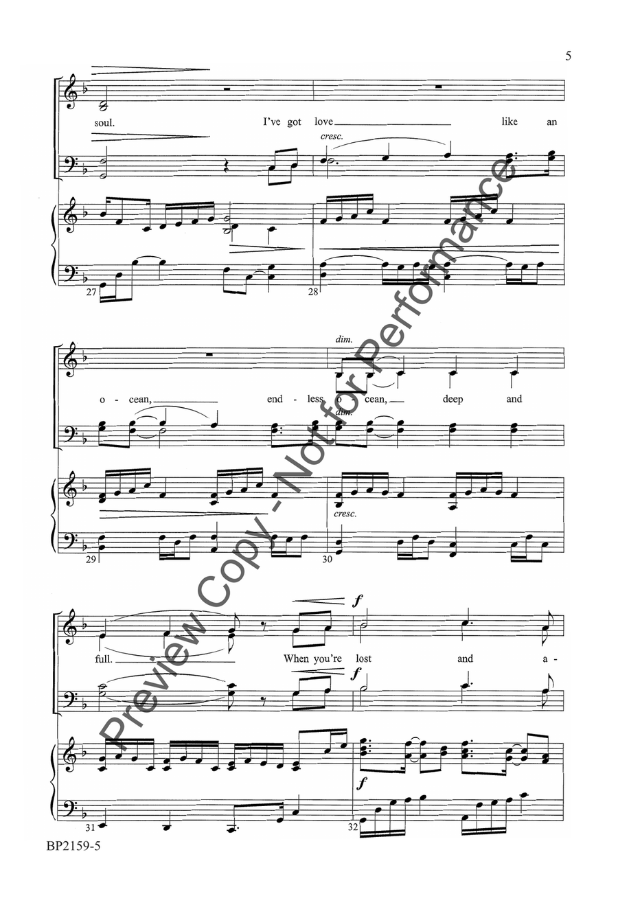 Like a River In My Soul - SATB 4-Part scores gallery preview page 6