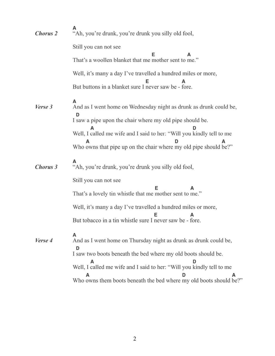 Seven Drunken Nights Seven Drunken Nights Acoustic Guitar scores gallery preview page 2