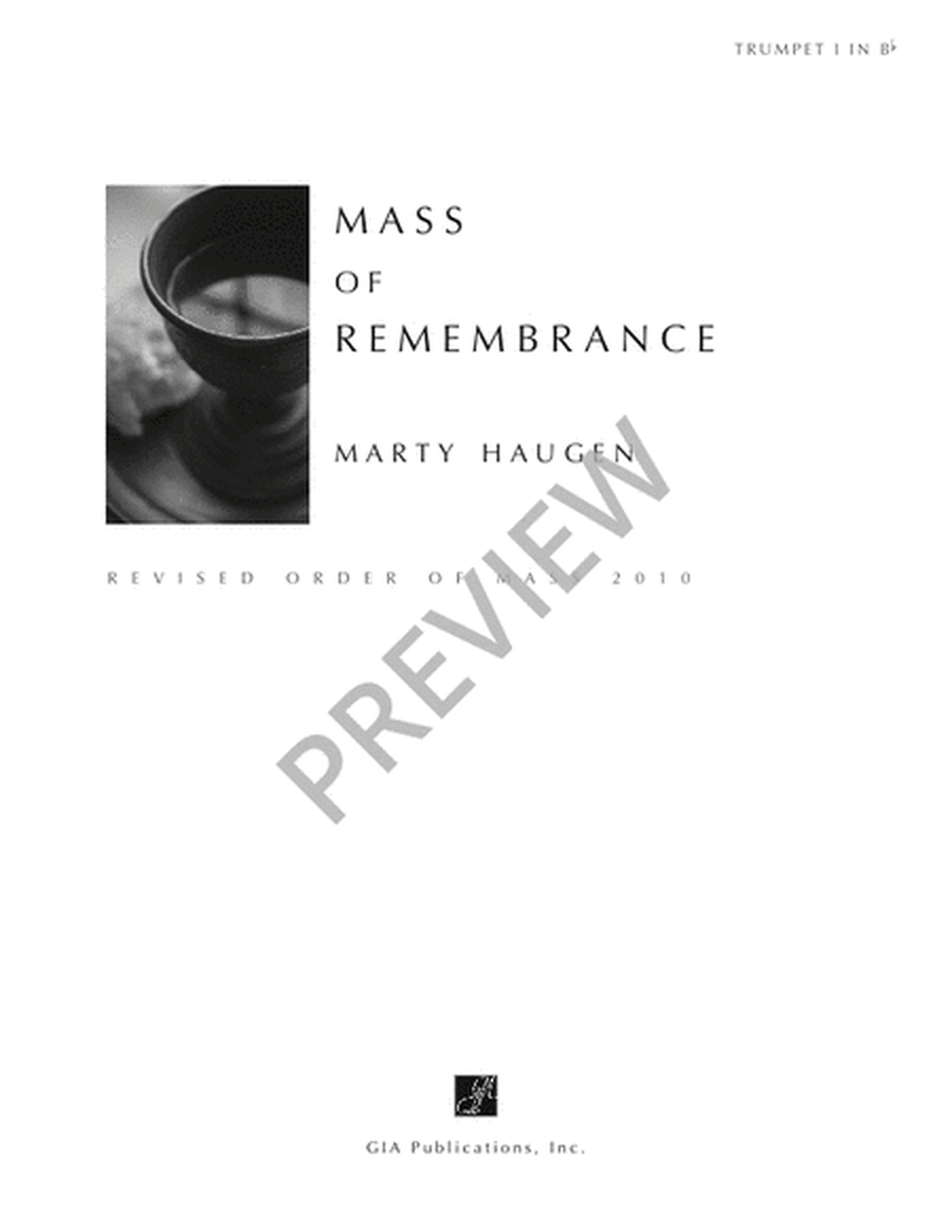 Mass of Remembrance - Brass and Timpani edition