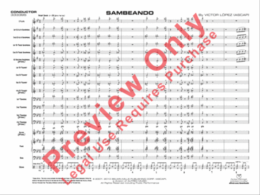 Sambeando Jazz Ensemble scores gallery preview page 4
