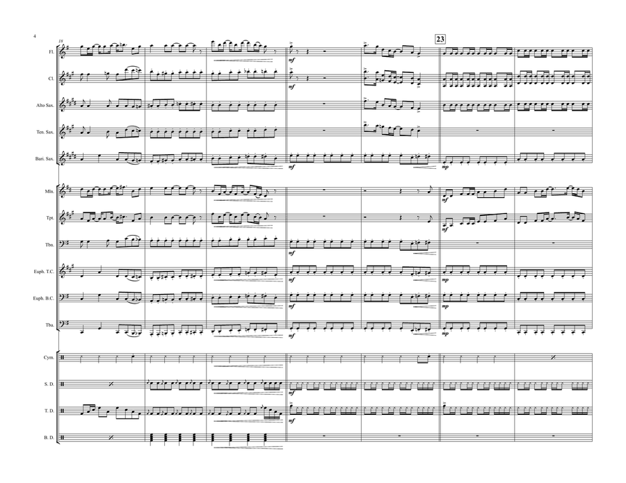 Nine To Five Marching Band scores gallery preview page 5