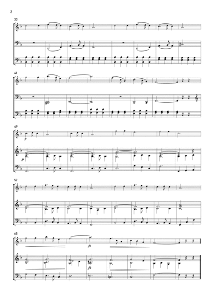 Silent Night Flute Solo scores gallery preview page 2