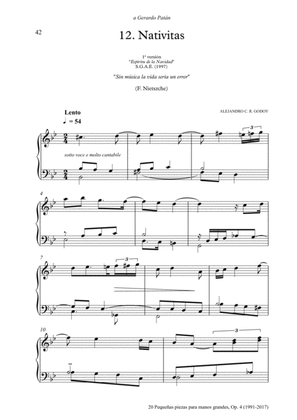 20 Piezas, Op. 4 (2017) No. 12. Nativitas