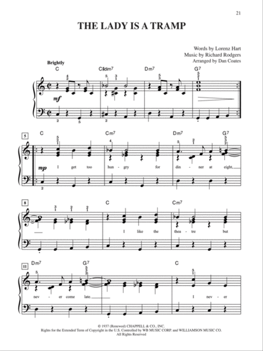 10 for 10 Sheet Music Standards Easy Piano scores gallery preview page 3