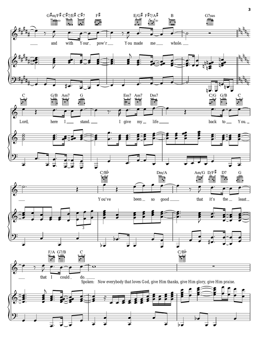 The Least I Can Do The Least I Can Do Piano, Vocal, Guitar scores gallery preview page 3