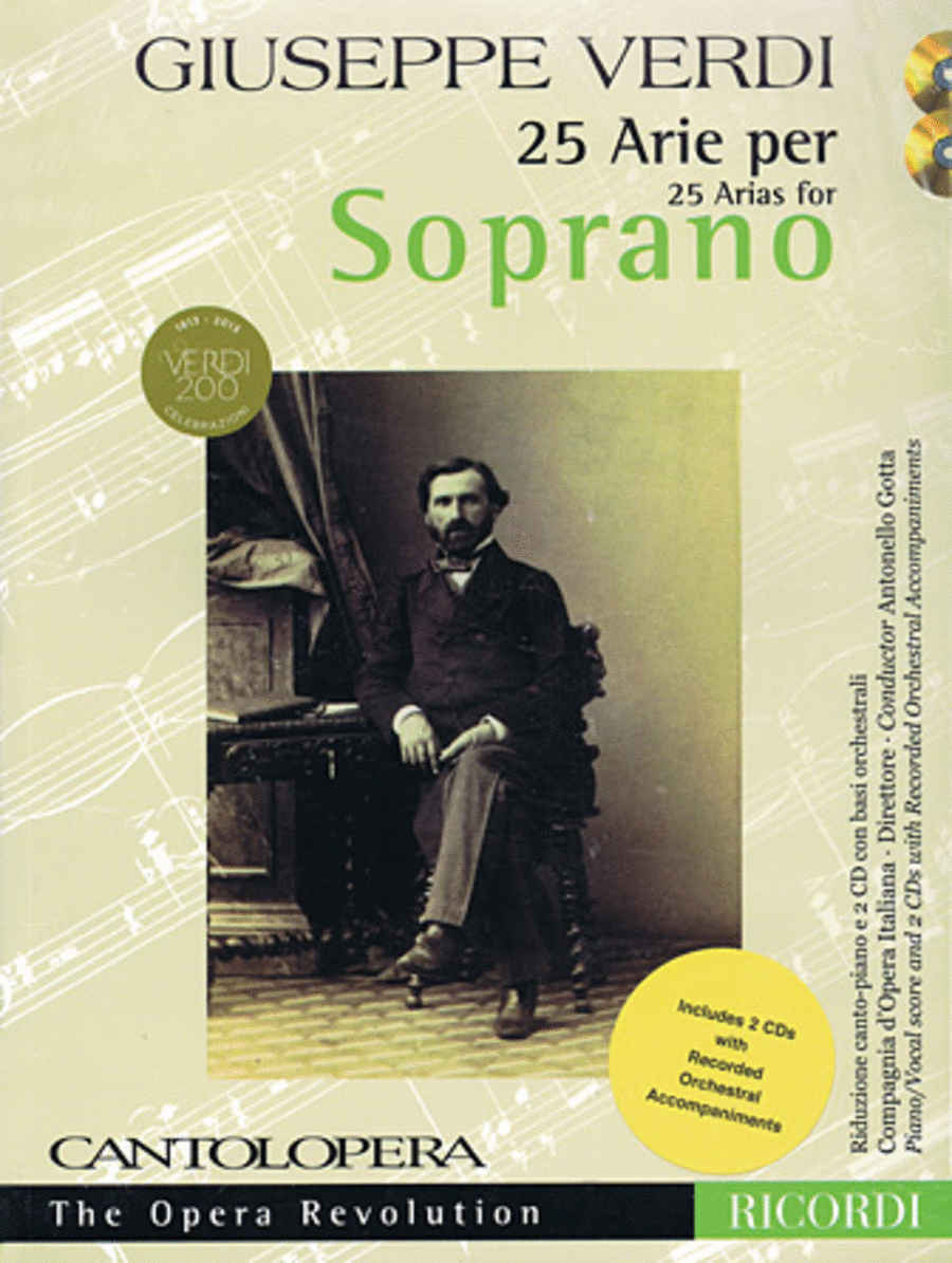 Verdi: 25 Arias for Soprano Voice Solo scores gallery preview page 1