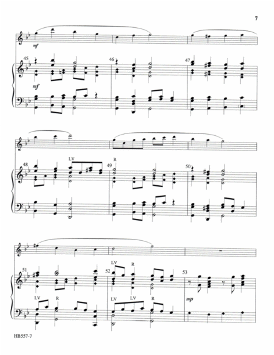Jesus, Lover of My Soul - Lamb 5-Octaves scores gallery preview page 7