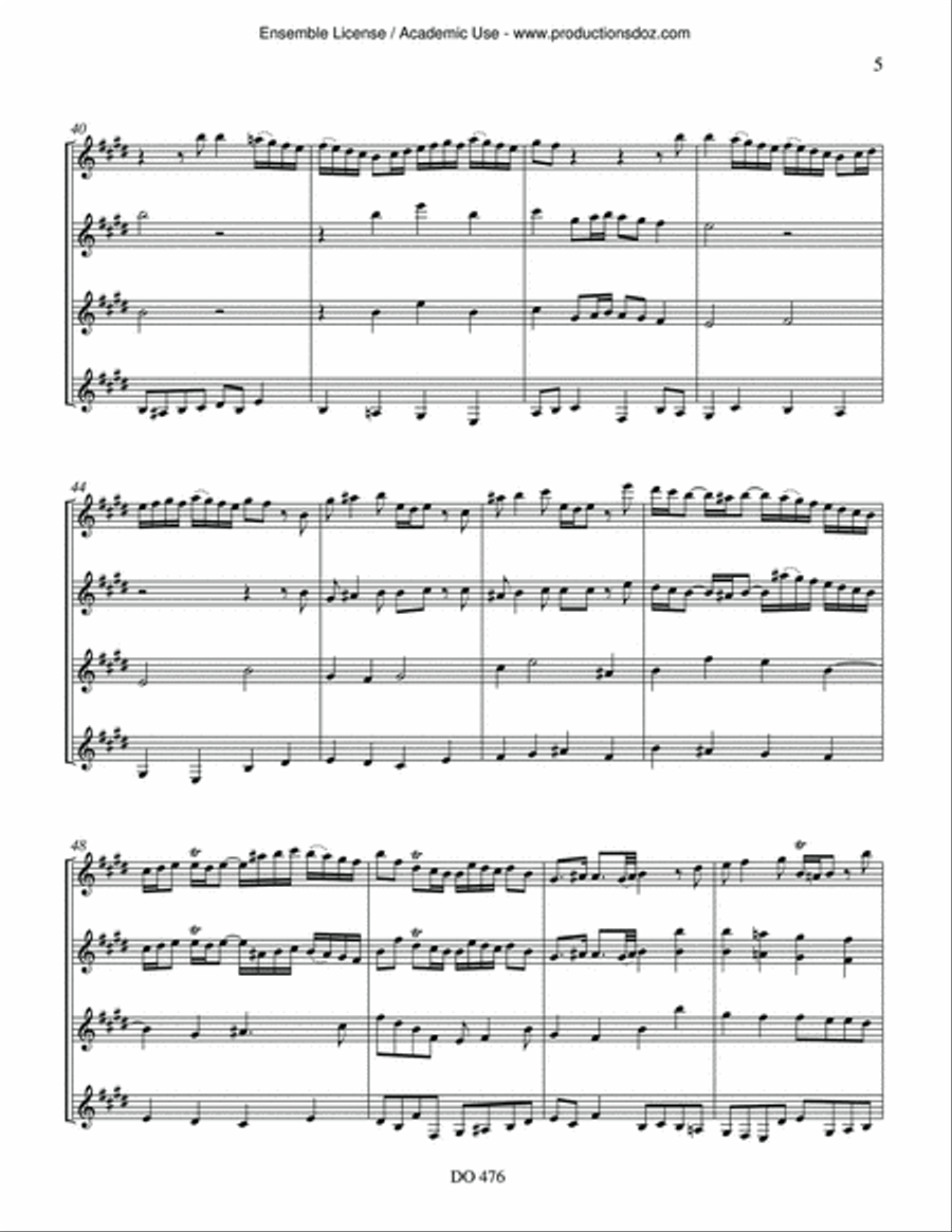 Sleepers Awake & Choral Guitar Ensemble scores gallery preview page 5
