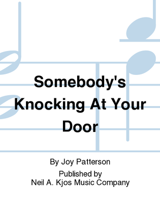 Book cover for Somebody's Knocking At Your Door