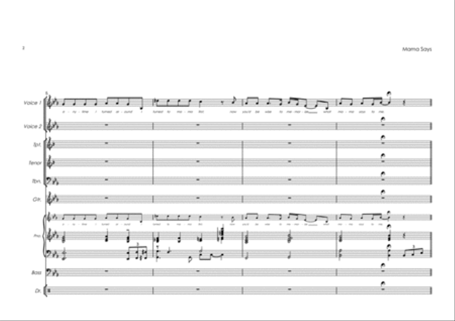 Mama Says Jazz Ensemble scores gallery preview page 2