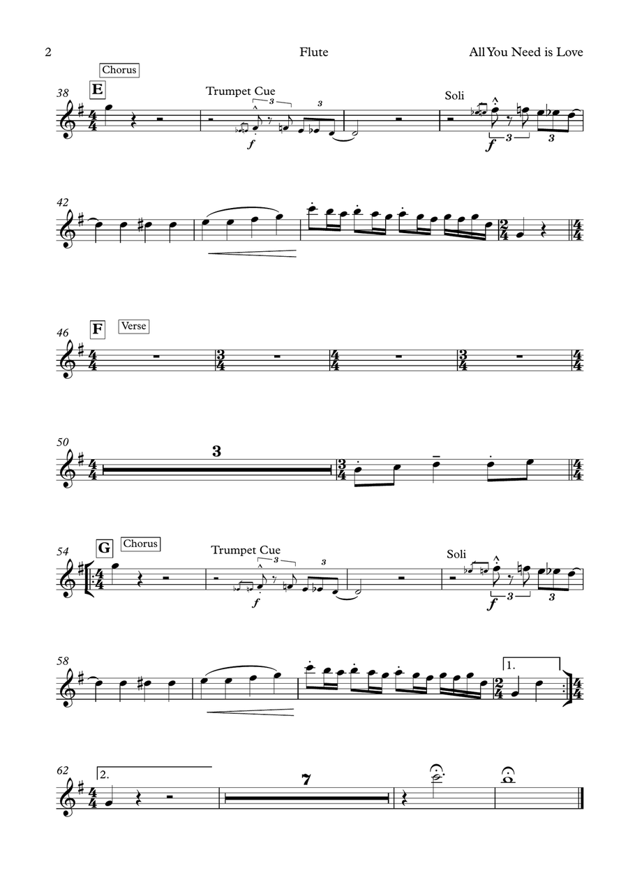 All You Need Is Love Small Ensemble scores gallery preview page 6