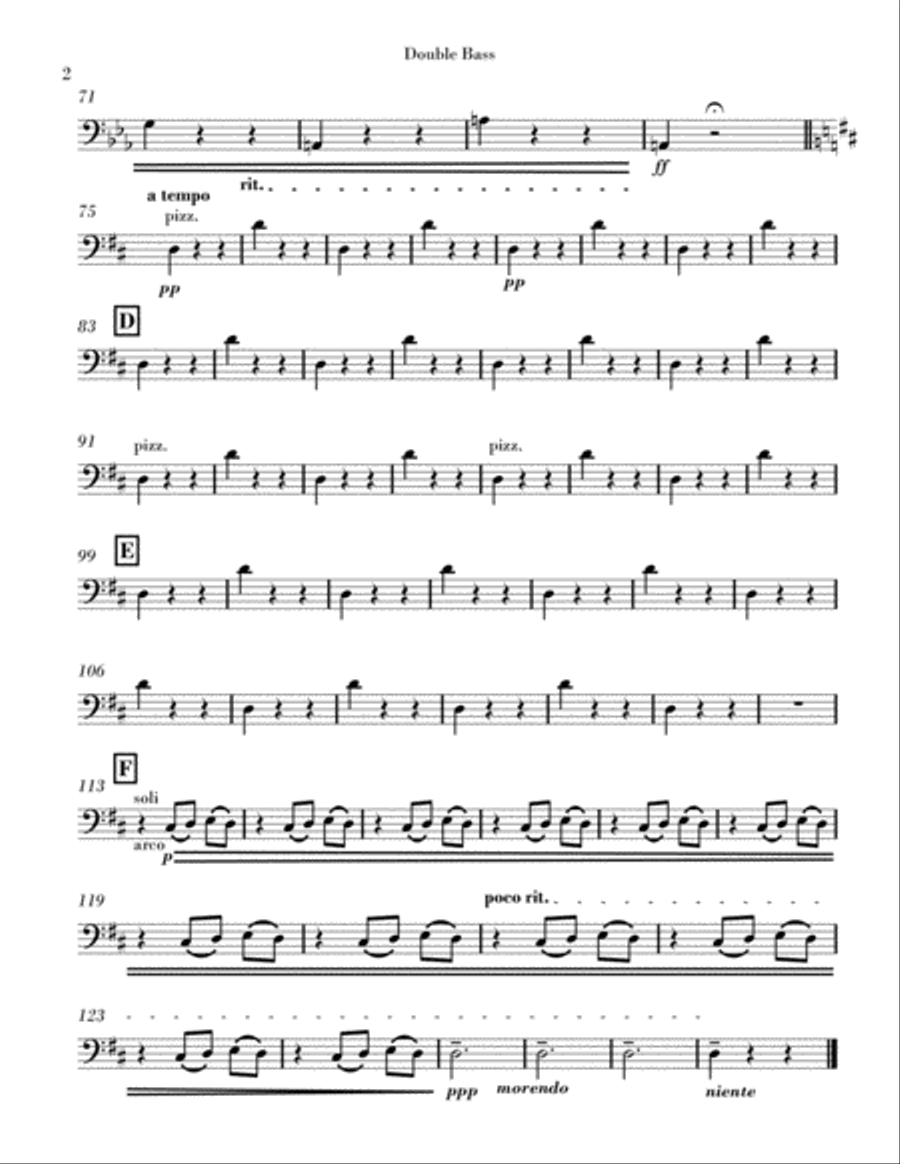 Divertimento for Strings: III. Waltz- Parts String Orchestra scores gallery preview page 2