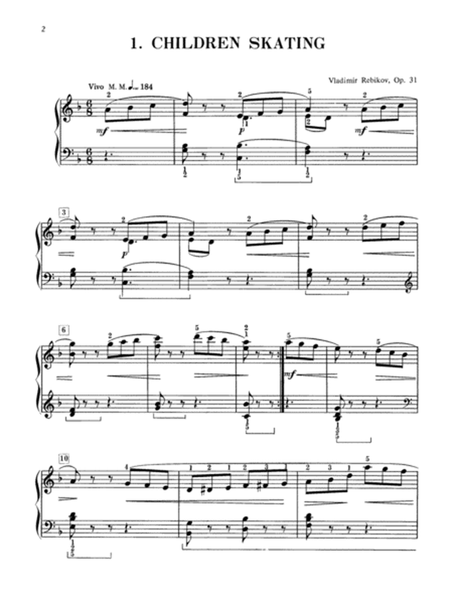 Rebikov -- Silhouettes, Op. 31