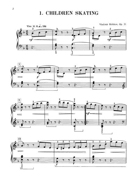Rebikov -- Silhouettes, Op. 31