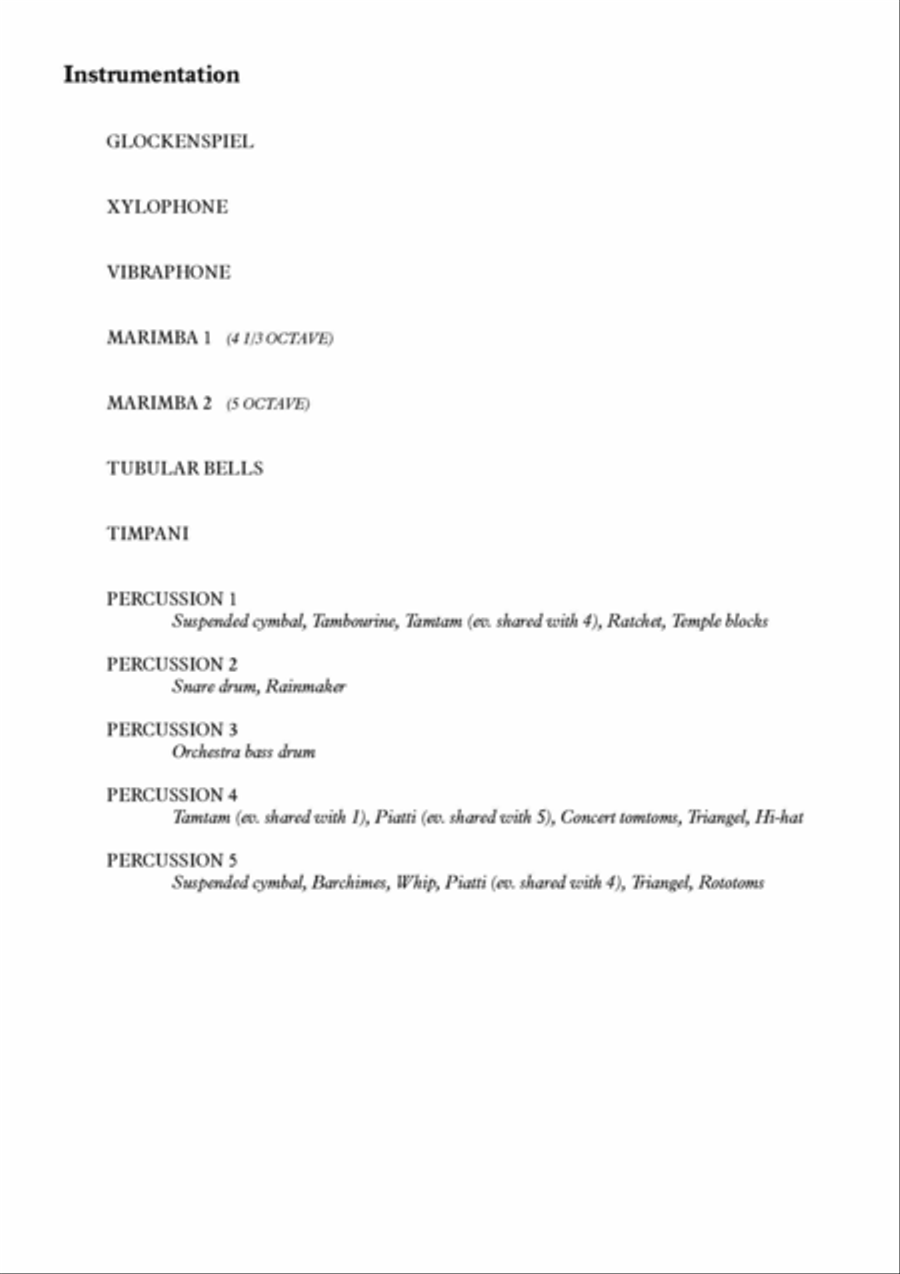 Falling... In Love for Percussion Ensemble Percussion Ensemble scores gallery preview page 2